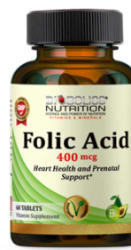 BIOBOLICS FOLIC ACID 400MCG 60 TABLETS